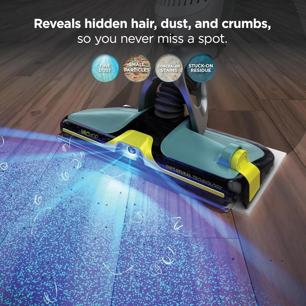 Shark VACMOP Reveal New Cordless Hard Floor Cleaner, Vacuum & Spray Mop, Powerful Suction