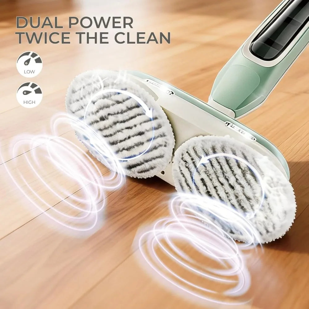 Apical Life Steam & Scrub Steam Mop, All-in-One Scrubbing and Sanitizing Hard Floor Cleaner, LED Headlights