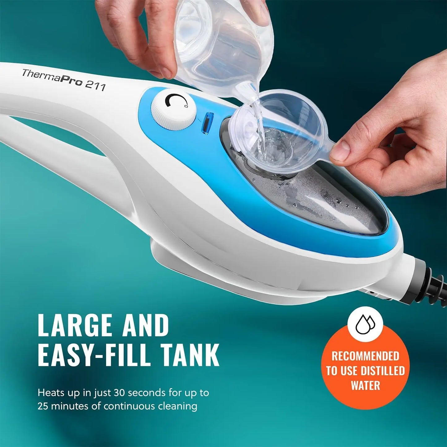 PurSteam 10-in-1 Steam Mop, Floor Steamer with Detachable Handheld Steam Cleaner for Tile, Hardwood Floors
