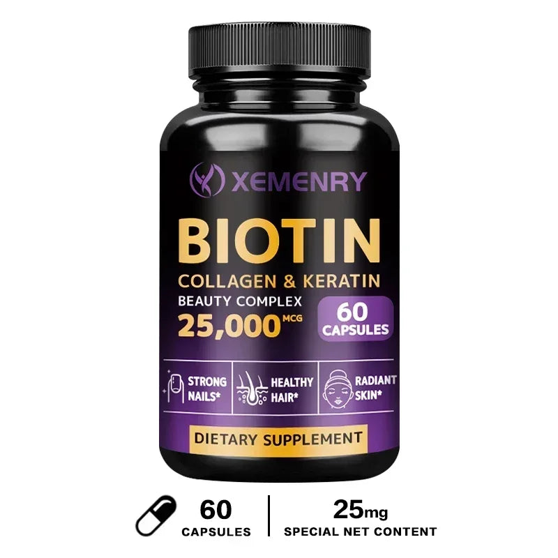 Biotin - Nail, Hair and Skin Health Support, Skin Texture Improvement, Anti-agingSupplements