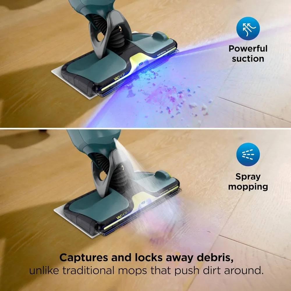 Shark VACMOP Reveal New Cordless Hard Floor Cleaner, Vacuum & Spray Mop, Powerful Suction