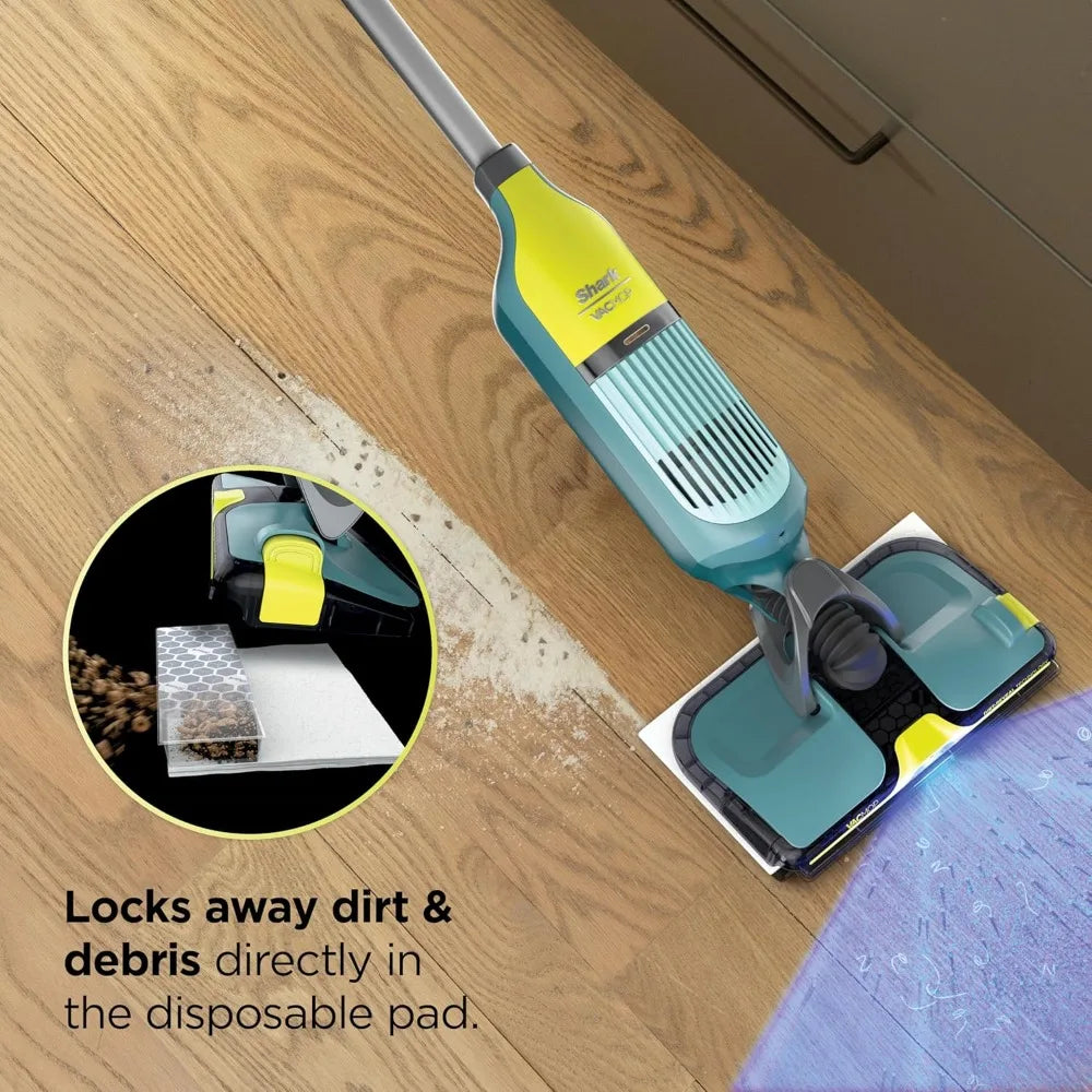 Shark VACMOP Reveal New Cordless Hard Floor Cleaner, Vacuum & Spray Mop, Powerful Suction